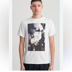Saturdays New York City White Floral Graphic Tee